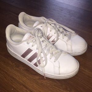 Adidas rose gold shoes size 7
